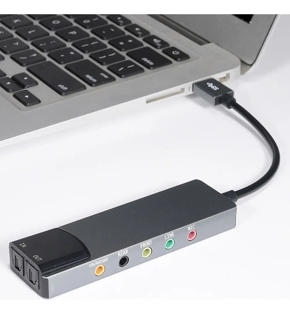 Placa de Som Surround USB 7.1 JJ 5