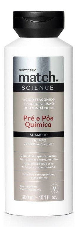 Shampoo Match Science Pré e Pós-Química 1