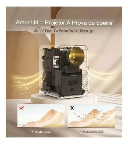 Projetor Love U4 Byintek 3
