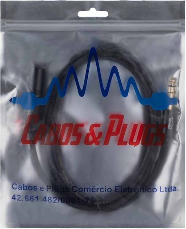 Cabo XLR Macho para P10 Stereo TRS 3