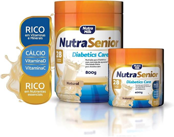 Suplemento Alimentar Nutra Senior Diabetics Care 50+ Sem Sabor 4