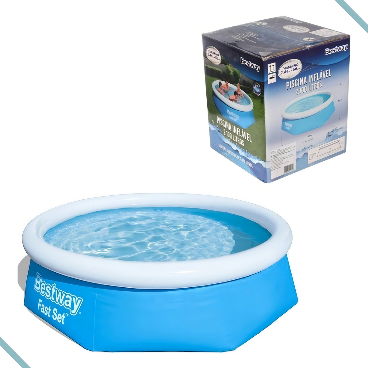 Piscina Inflável Fast Set 2100 L 3
