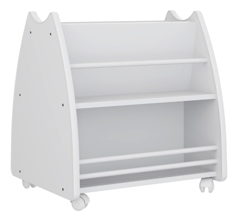 Biblioteca Porta-Livros Infantil Montessori Branco 2
