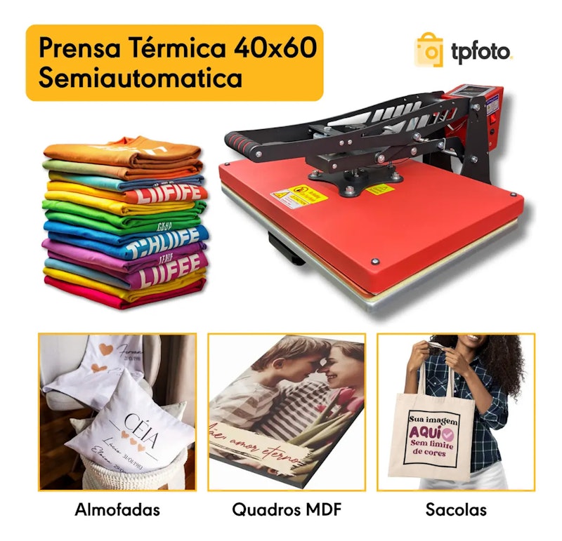 Prensa Térmica Plana com Gaveta 2