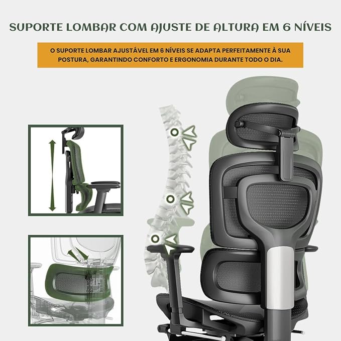 Cadeira de Escritório Ergonômica Mônaco  4