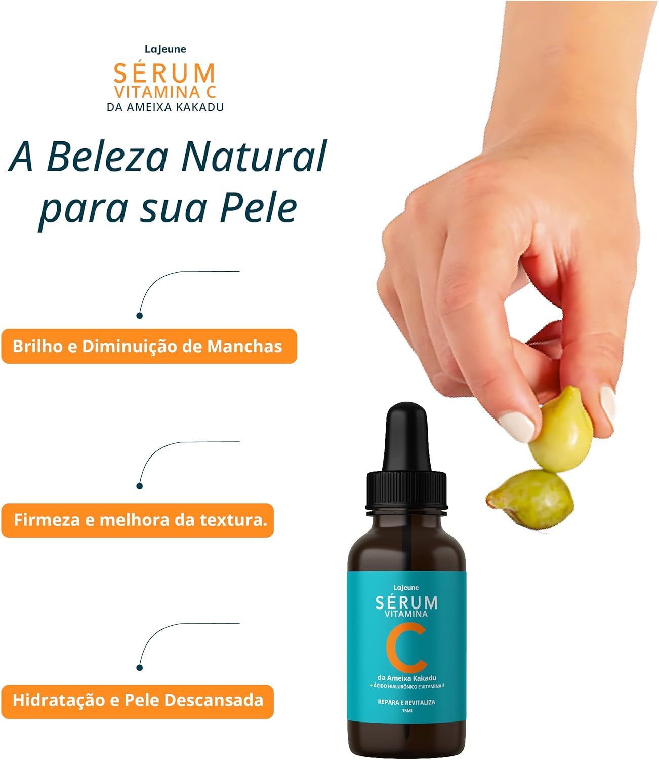 Serum Vitamina C + Ácido Hialurônico + Vitamina E + Ureia 4