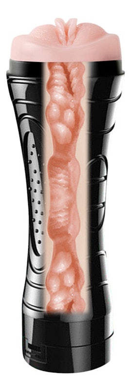 Masturbador Vibrador Masculino Vagina em Cyberskin Lanterna 2
