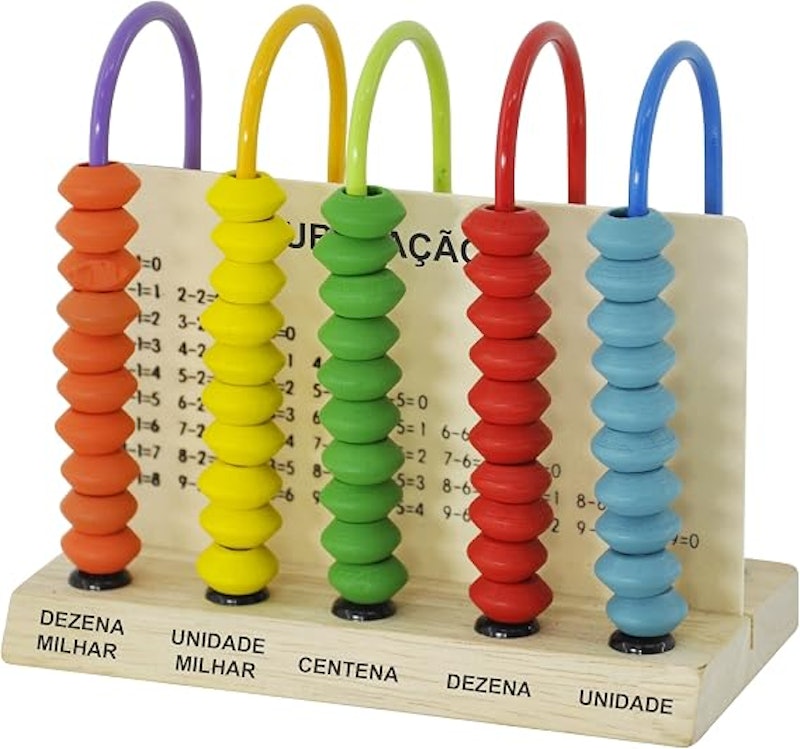 Aprenda Brincando Ábaco 5 Hastes 1