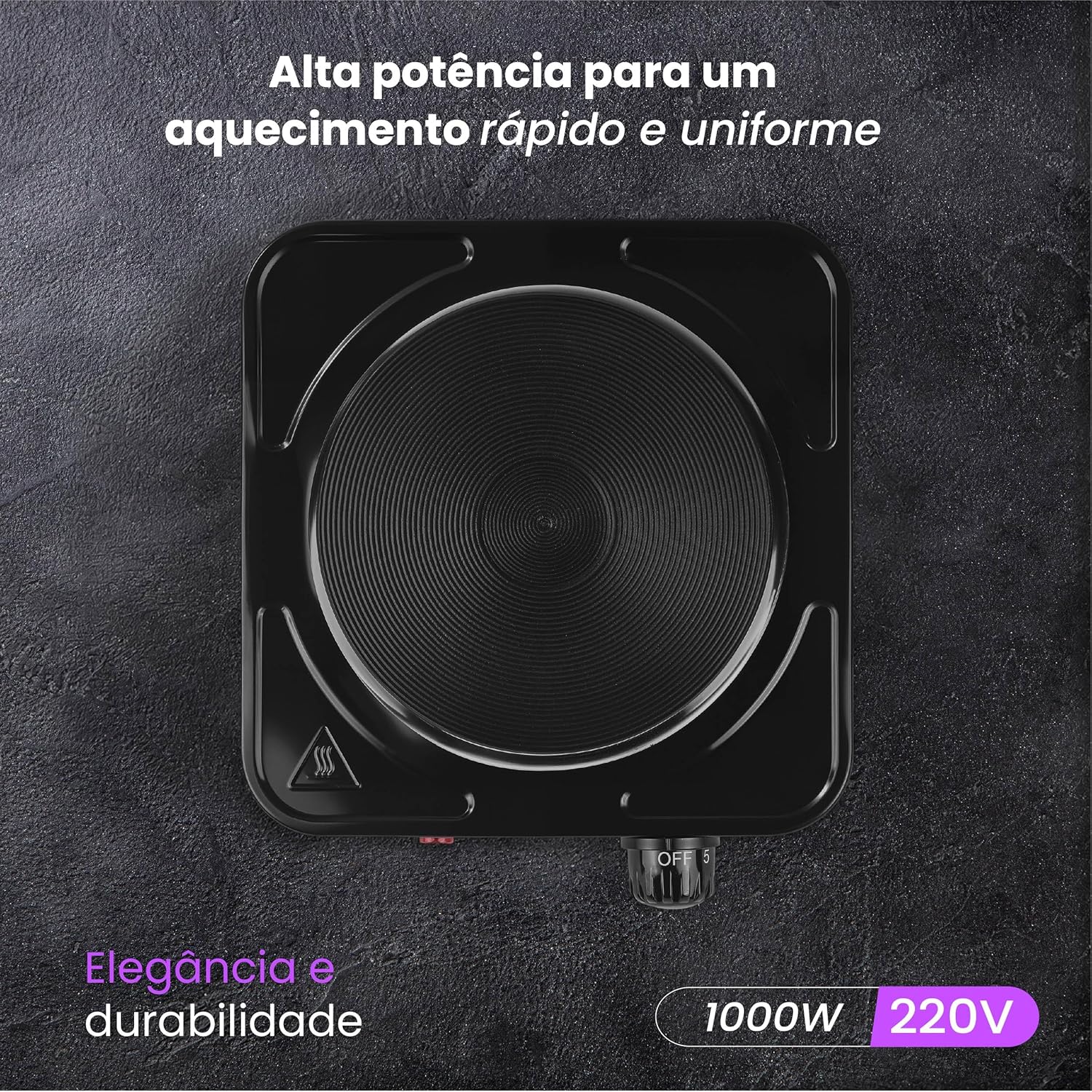 Fogão de Mesa Elétrico 1 Boca Panda Plus 2
