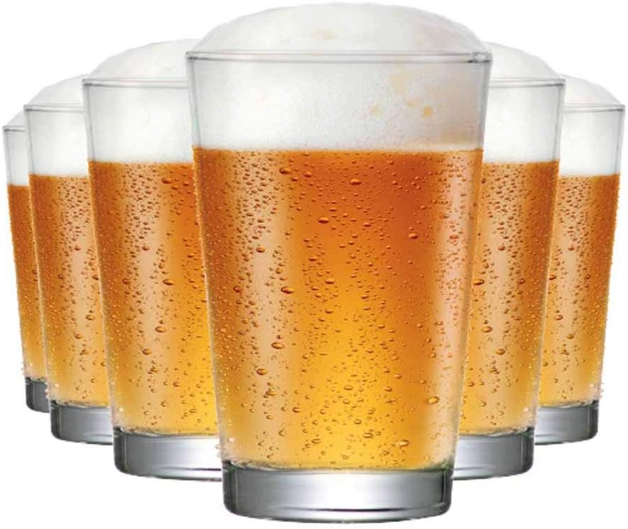 Jogo de Copo de Cerveja Caldereta Copo de Vidro 6 Peças 350 ml 1