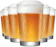 RUVOLO Jogo de Copo de Cerveja Caldereta Copo de Vidro 6 Peças 350 ml 1