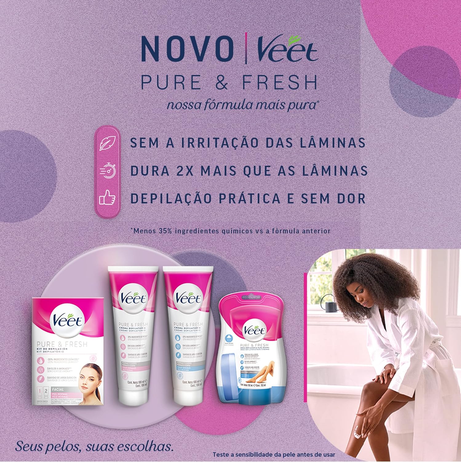 Veet Creme Depilatório Peles Delicadas 3