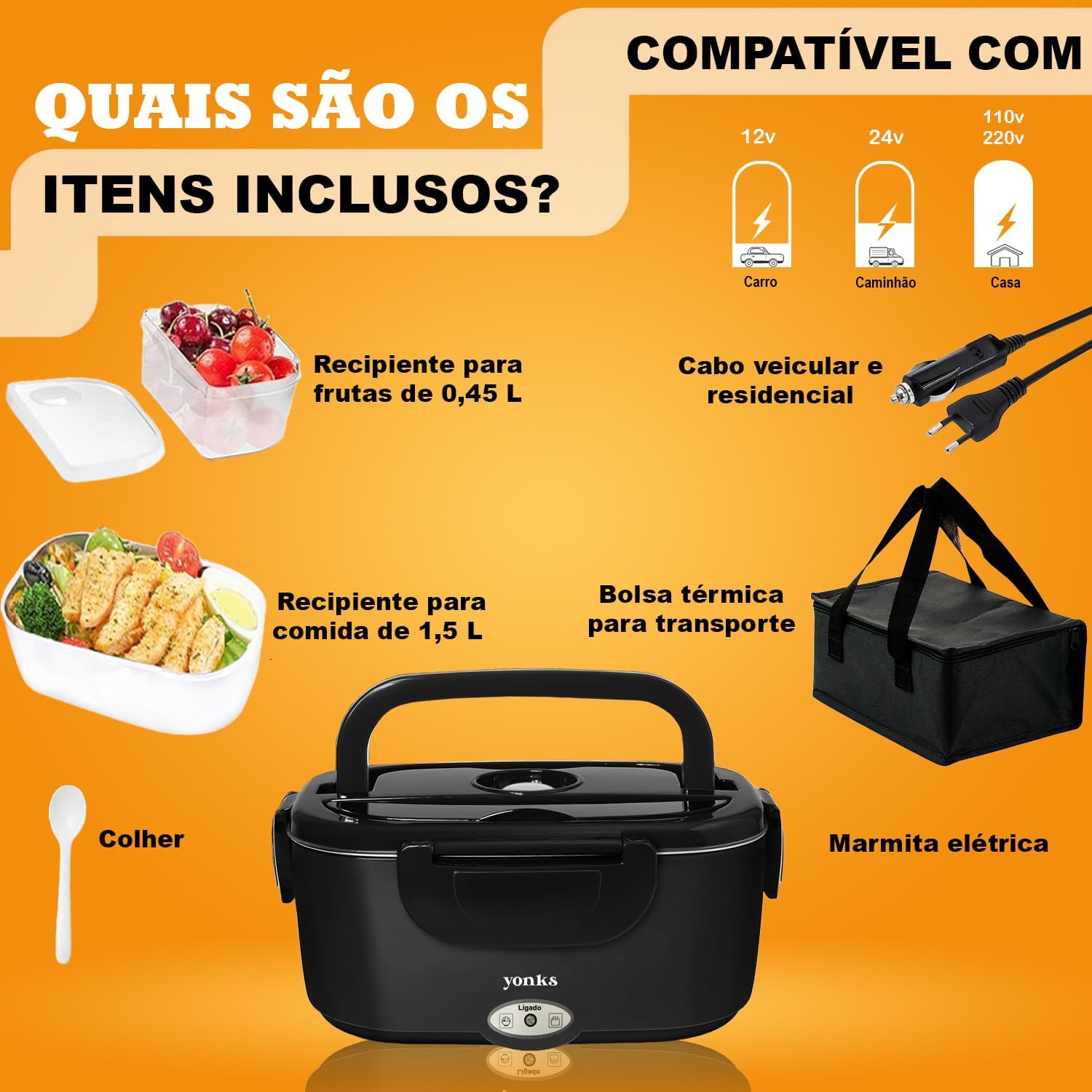 Marmita Elétrica 60 W com Bolsa Térmica  4