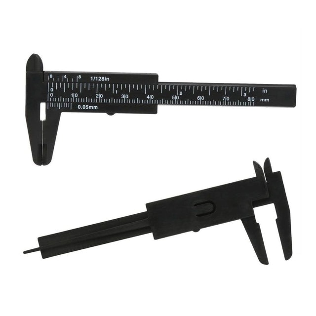 Paquímetro para Sobrancelha Santa Clara 8 cm Preto 1