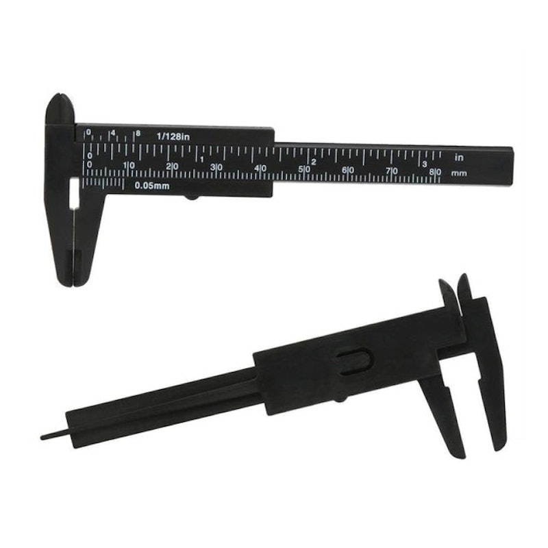 Paquímetro para Sobrancelha Santa Clara 8 cm Preto 1