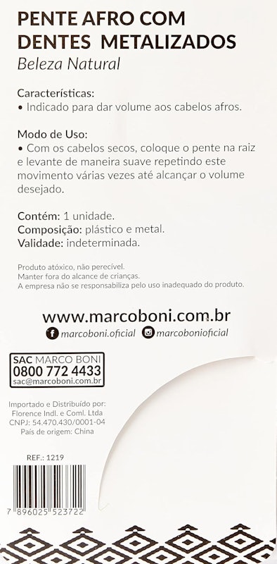 Pente Garfo com Dentes de Metal Marco Boni 4