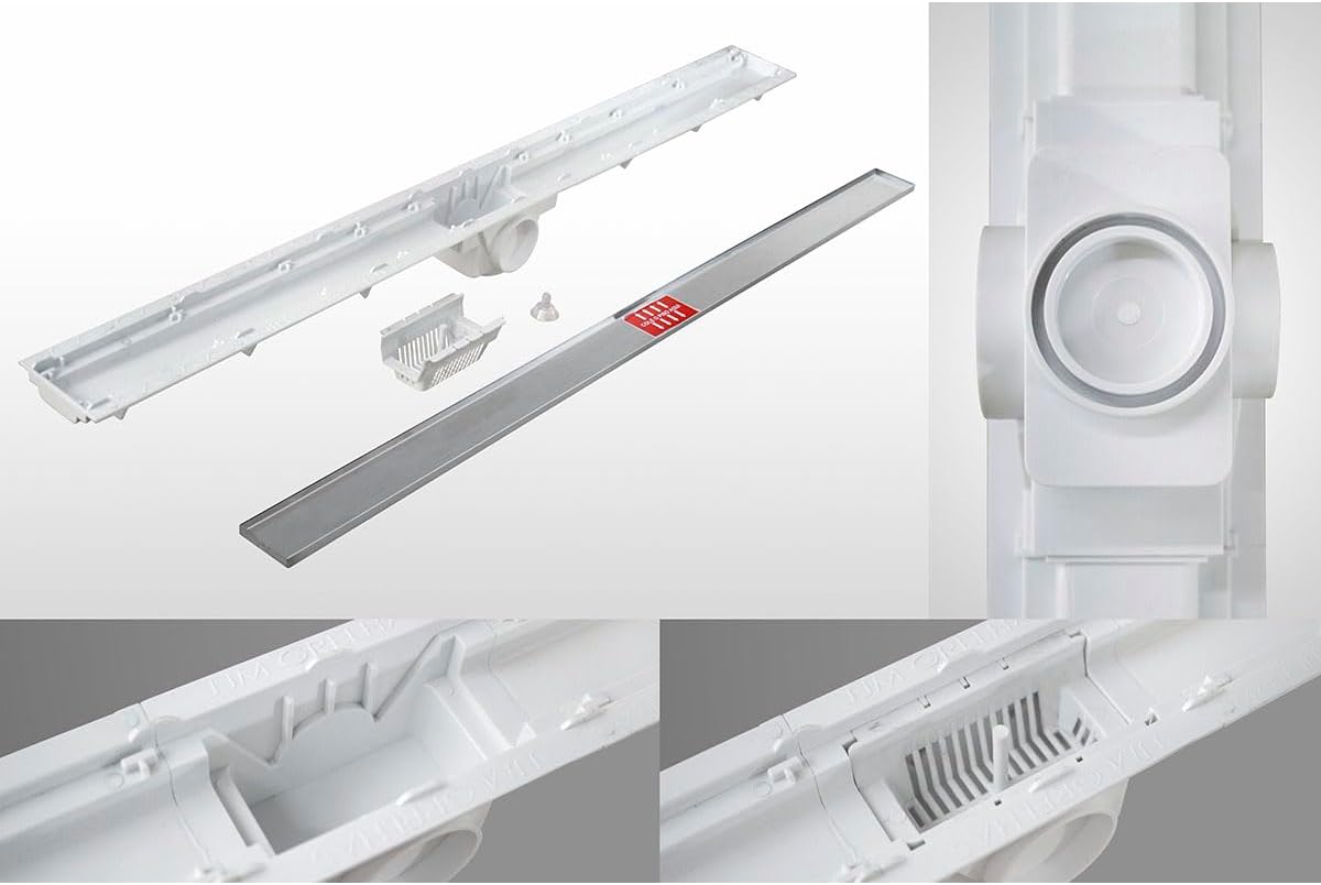 Ralo para Banheiro Linear Invisível Oculto 2