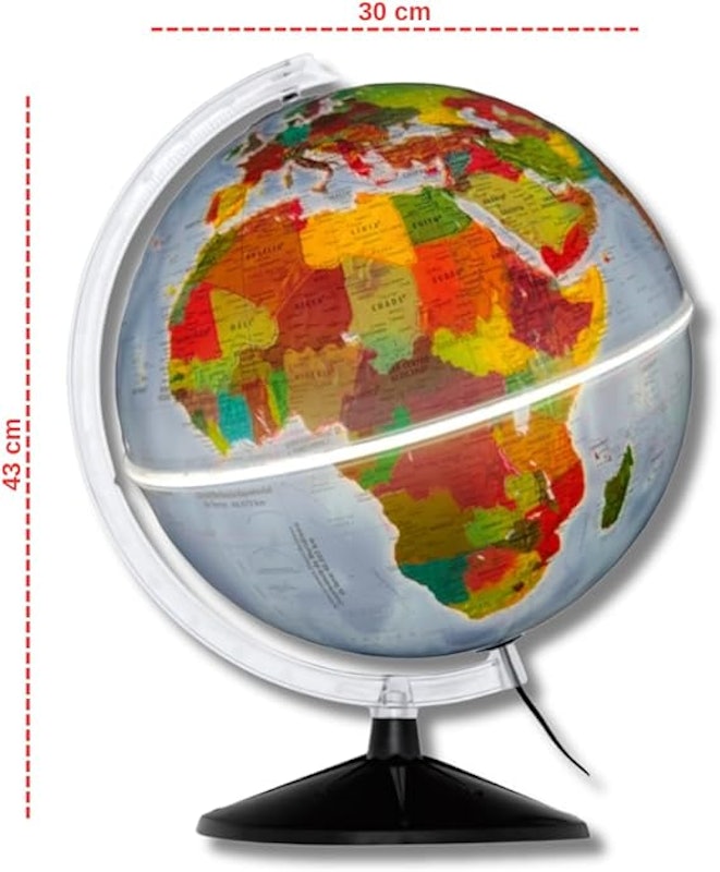 Globo Terrestre Iluminado Fisico e Politico 4
