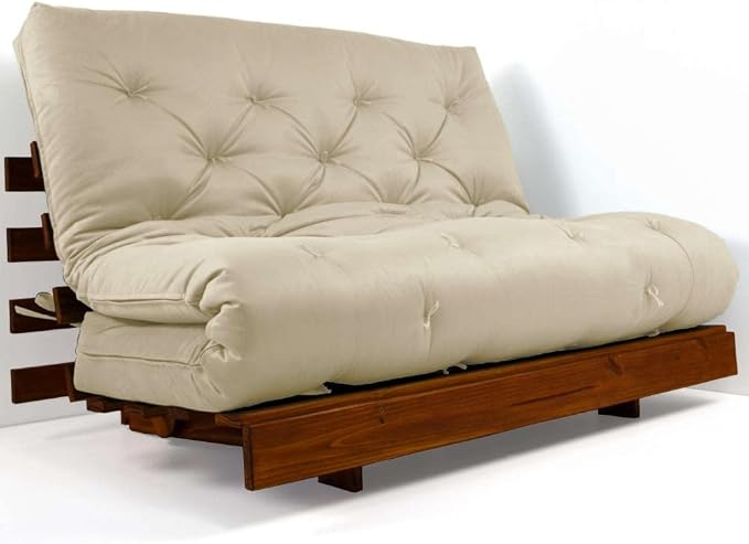 Sofá Cama Casal Futon Tokio Madeira Cor Imbuia Acquablock 2