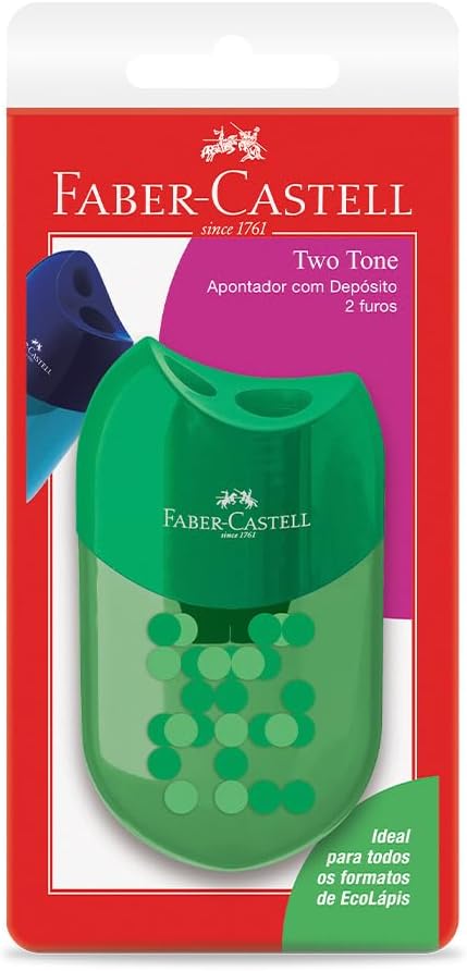 Apontador Duplo com Depósito Two Tone 3