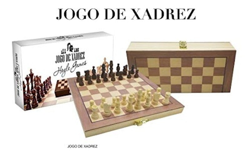 Jogo de Xadrez Tabuleiro e Peças Madeira Oficial 2