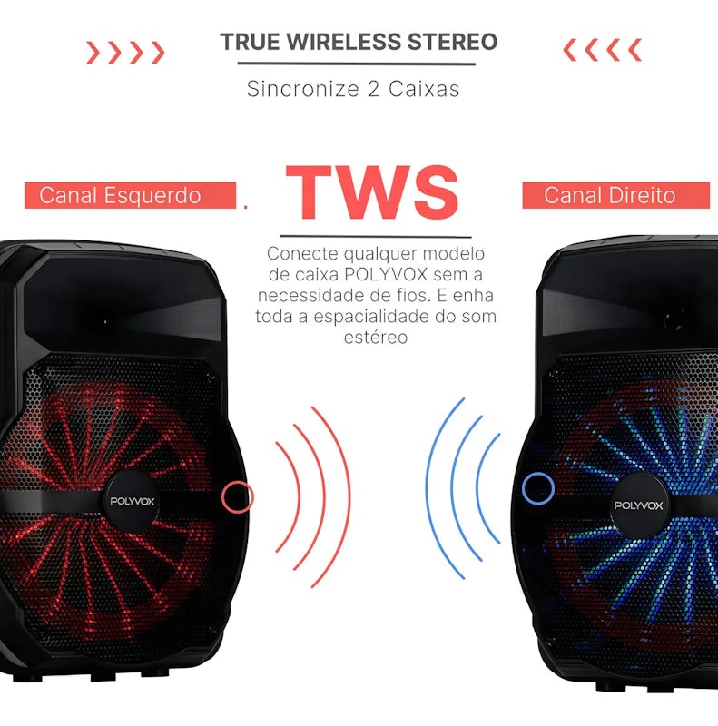 Caixa de Som Amplificada TWS 5