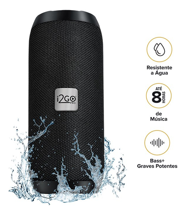 Caixa de Som Bluetooth Essential Sound Go i2GO 10 W RMS Resistente à Água 2
