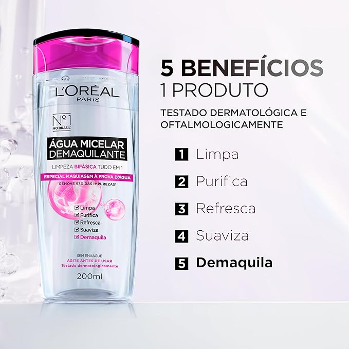 Água Micelar Bifásica 200 ml 2
