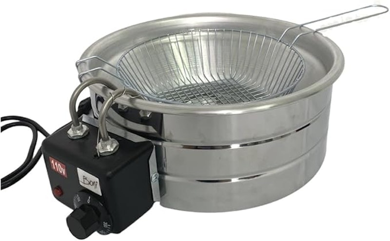Fritadeira Elétrica Inox Redonda Tacho 5 L 2