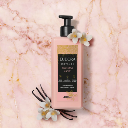 Creme Hidratante Desodorante Corporal Instance Baunilha Glow 4