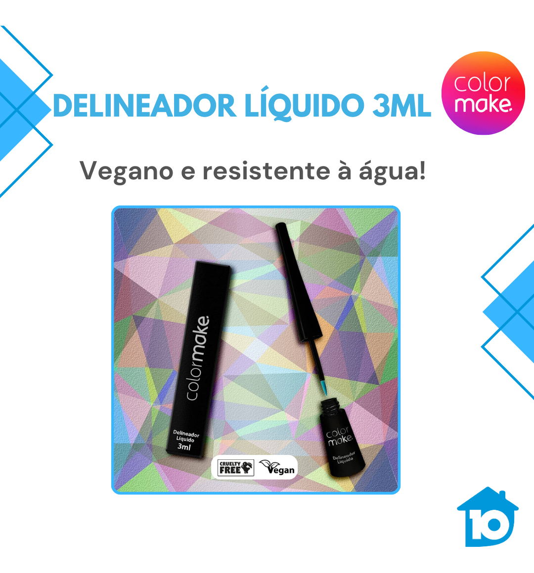 Delineador Líquido Colormake 4