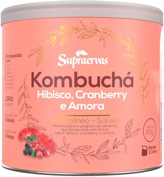 Kombucha Hibiscus, Cranberry e Amora 1