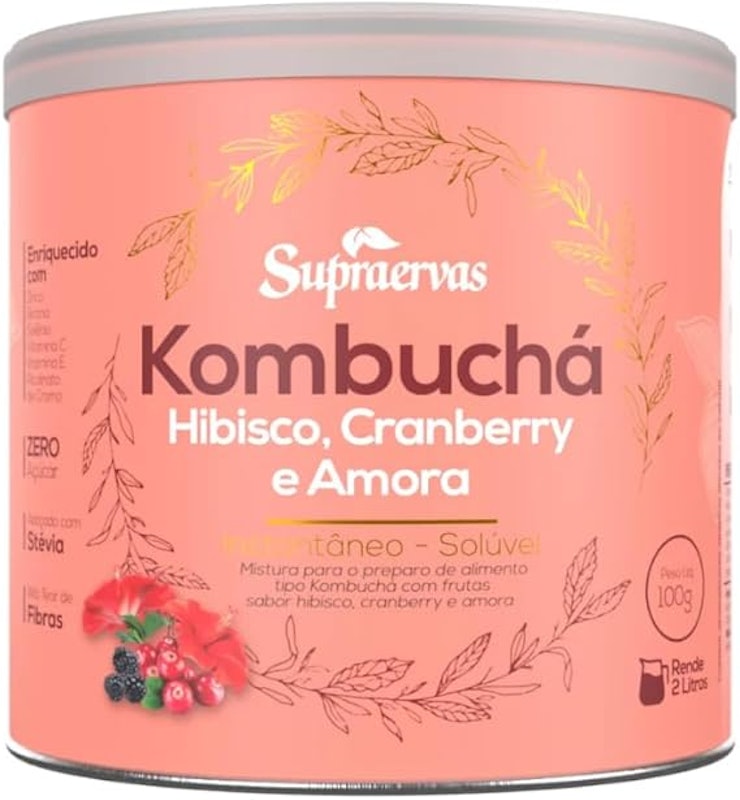 Kombucha Hibiscus, Cranberry e Amora 1