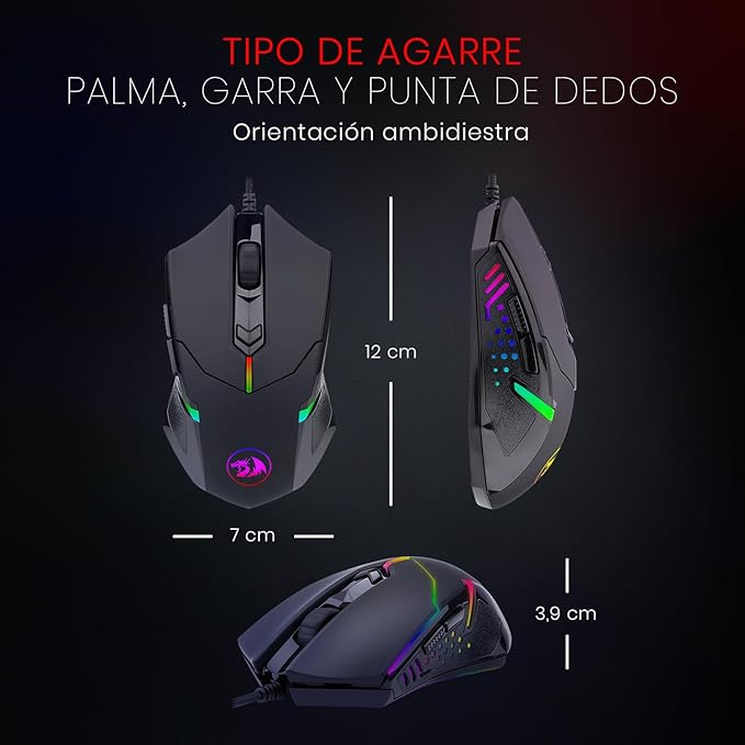 Mouse Redragon Centrophorus RGB 3