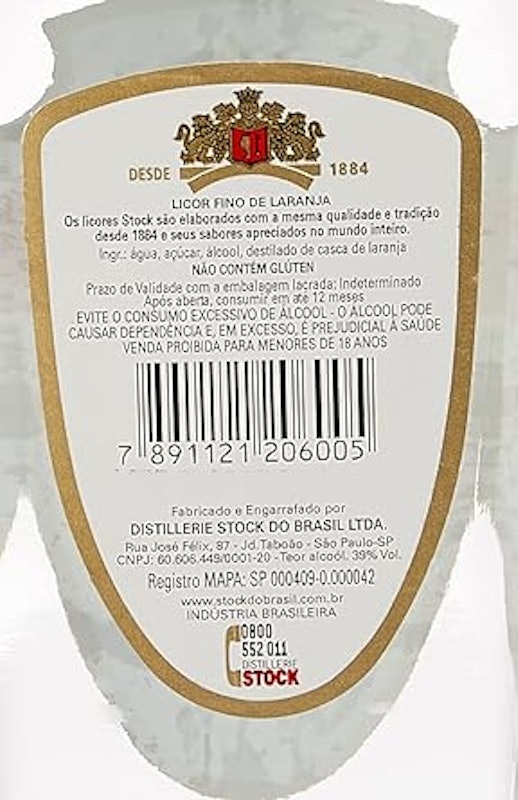 Licor Fino de Laranja Stock Curaçau 3