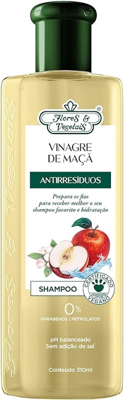 Shampoo Vinagre de Maçã Antirresíduos Flores & Vegetais 310 ml 1