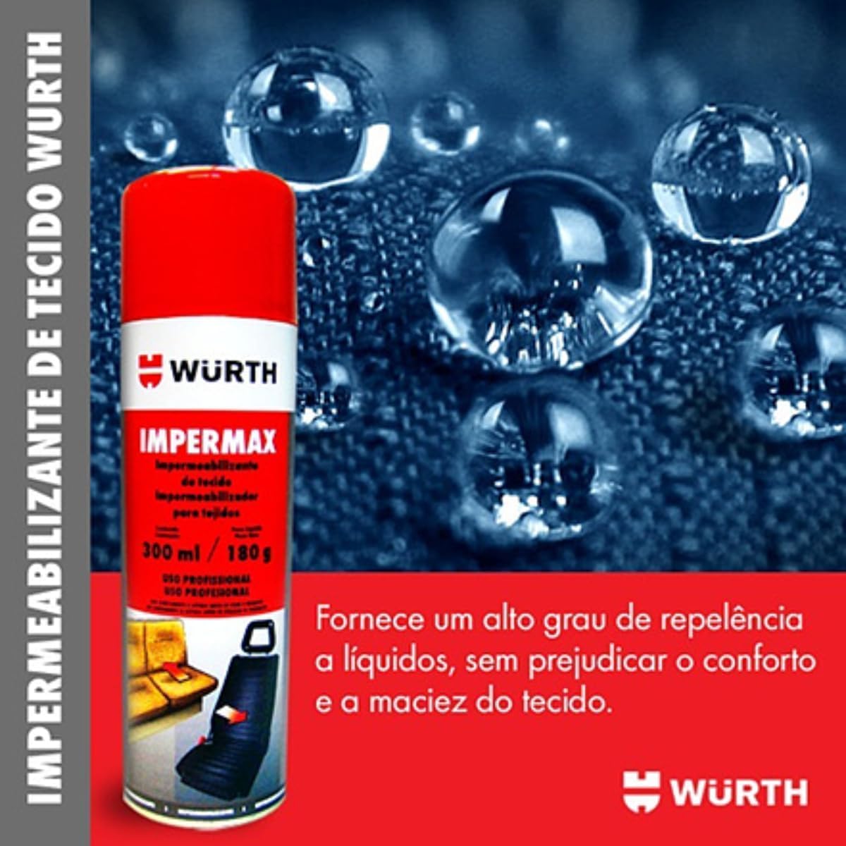 Impermeabilizante para Tecidos e Estofados Impermax Wurth 3