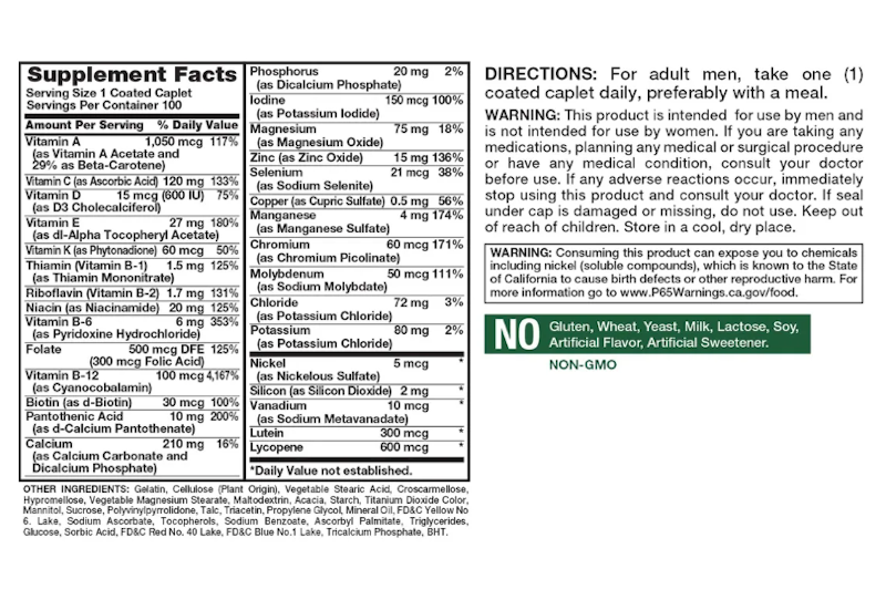 Multivitamínico Masculino 50+ 2