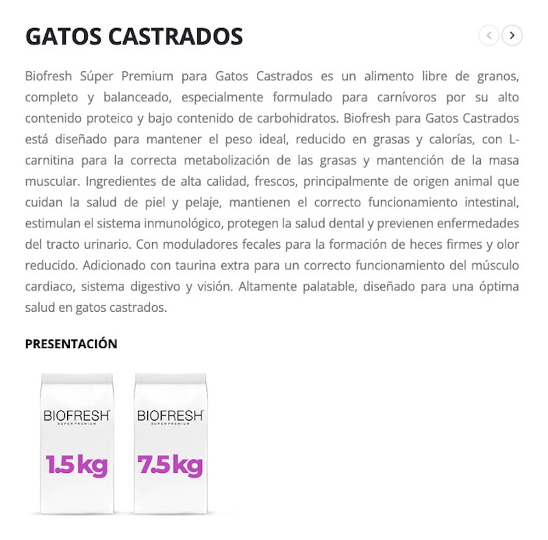 Biofresh Gatos Castrados Salmão 2