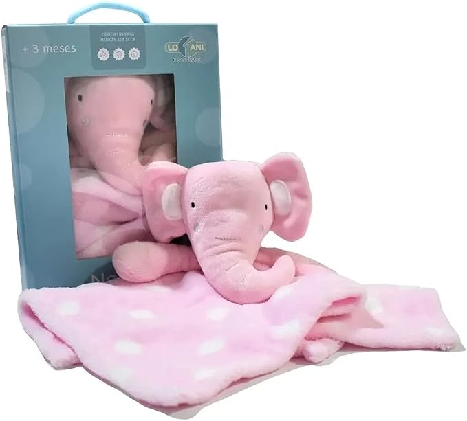 Naninha Animaizinhos Elefantinho Rosa 1