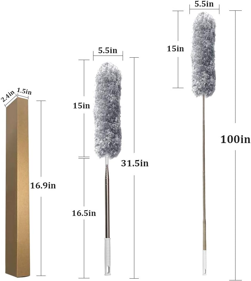 Espanador de Microfibra com Cabo Extensível Delux 3