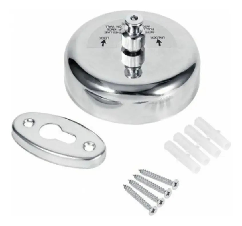 Varal de Parede Retrátil em Aço Inox com Corda Nylon Recolhível 1