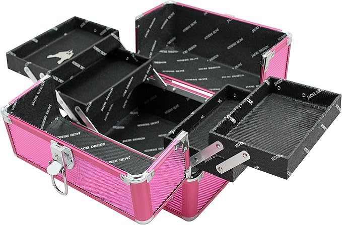 Maleta Profissional de Maquiagem Jacki Design - Pink 3