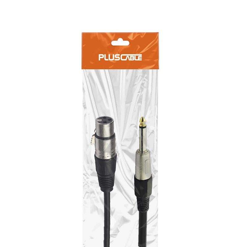 Cabo de Áudio P10 x XLR F 3 m 4