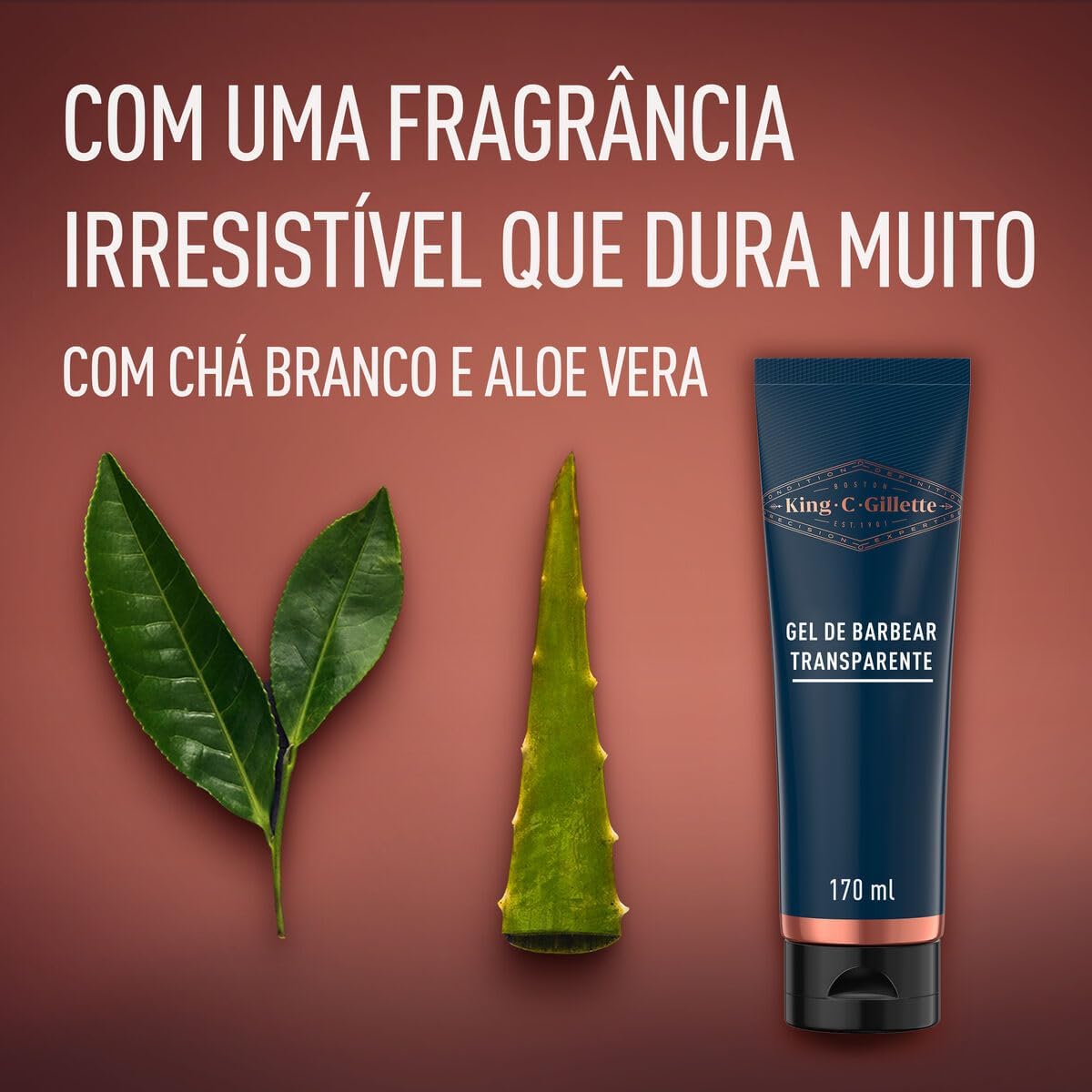 Gel de Barbear King C. Gillette  3