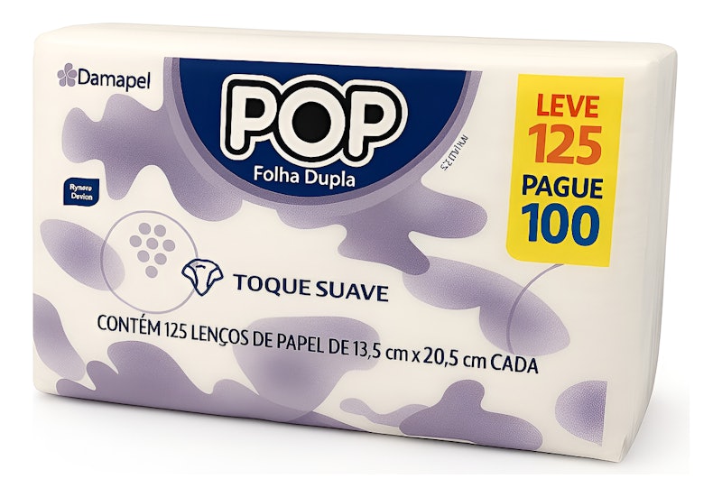 Lenço de Papel Pop Folha Dupla 1