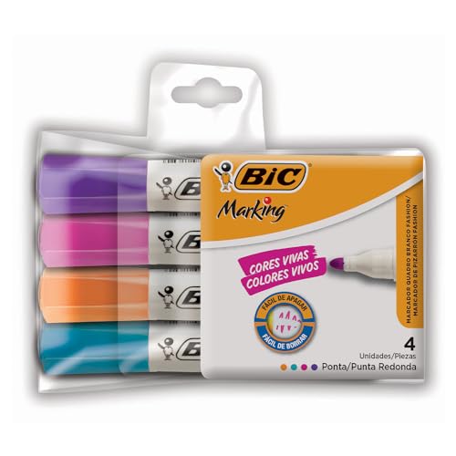 Marcador Para Quadro Branco Marking BIC 4 Cores Fashion 1