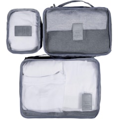 Organizador de Viagem Cinza - Trip Organizer - 3 Unidades