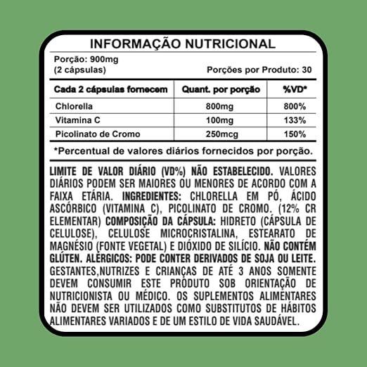 Chlorella + Vitamina C + Cromo 2