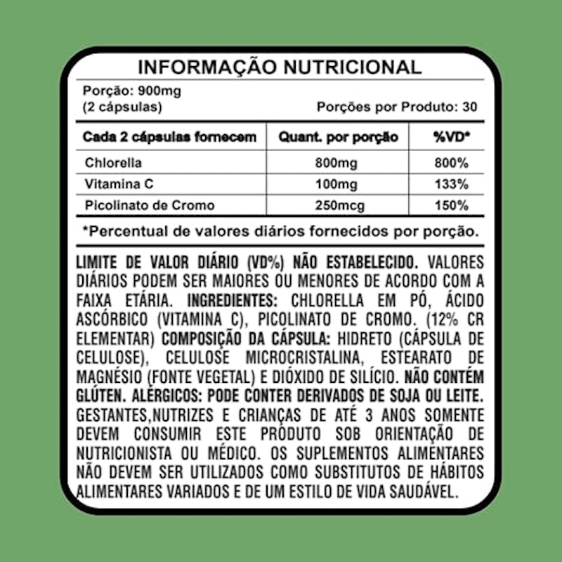 Chlorella + Vitamina C + Cromo 2